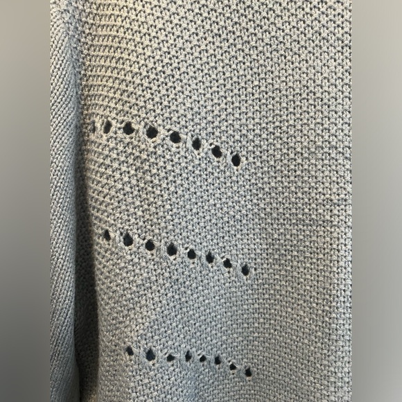 Blue Eyelet Sweater - Picture 3 of 4